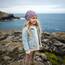 Wollhuhn Kinder Beanie – Zweilagige Longbeanie aus Jersey, wendbar & weich – innen grau – Handmade in Deutschland – ganzjährig (DE/NL/SE/PL, Numerisch, 48, 50, Blümchen Dark/Pastell)