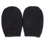 Yixda Neugeborene Baby Mütze und Handschuhe Set Kleinkind Winter Strickmütze Hüte (Schwarz 2, 3-6 Monate)