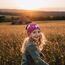 Wollhuhn Kinder Beanie – Zweilagige Longbeanie aus Jersey, wendbar & weich – innen grau – Handmade in Deutschland – ganzjährig (DE/NL/SE/PL, Numerisch, 48, 50, Einhörner Beere)