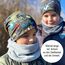 Wollhuhn Kinder Beanie – Zweilagige Longbeanie aus Jersey, wendbar & weich – innen grau – Handmade in Deutschland – ganzjährig (DE/NL/SE/PL, Numerisch, 48, 50, Einfarbig Beere)