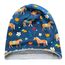 Wollhuhn Kinder Beanie – Zweilagige Longbeanie aus Jersey, wendbar & weich – innen grau – Handmade in Deutschland – ganzjährig (DE/NL/SE/PL, Numerisch, 48, 50, Pony/Pferde Blau)