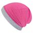 Wollhuhn Kinder Beanie – Zweilagige Longbeanie aus Jersey, wendbar & weich – innen grau – Handmade in Deutschland – ganzjährig (DE/NL/SE/PL, Numerisch, 48, 50, Einfarbig Beere)