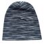 Wollhuhn ÖKO Wärmere Mädchen/Jungen Lässige Lines Long-Beanie/Wende-Mütze Ganzjährig (aus Öko-Stoffen, Bio) 20022002 (Lines schwarz/grau, XS)