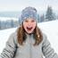 Wollhuhn Kinder Beanie – Zweilagige Longbeanie aus Jersey, wendbar & weich – mit Grauer Innenseite – Handmade in Deutschland – ganzjährig tragbar (Cool Music Grau, M)