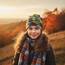 Wollhuhn Kinder Beanie – Zweilagige Longbeanie aus Jersey, wendbar & weich – mit Grauer Innenseite – Handmade in Deutschland – ganzjährig tragbar (Graffiti Oliv/Gelb, L)
