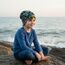 Wollhuhn Kinder Beanie – Zweilagige Longbeanie aus Jersey, wendbar & weich – innen grau – Handmade in Deutschland – ganzjährig (DE/NL/SE/PL, Numerisch, 56, 58, Space Neon Grün)