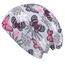 Wollhuhn Kinder Beanie – Zweilagige Longbeanie aus Jersey, wendbar & weich – mit Grauer Innenseite – Handmade in Deutschland – ganzjährig tragbar (Schmetterlinge Grau, L)