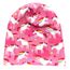 Wollhuhn Kinder Beanie – Zweilagige Longbeanie aus Jersey, wendbar & weich – innen grau – Handmade in Deutschland – ganzjährig (DE/NL/SE/PL, Numerisch, 52, 54, Happy Unicorn/Einhörner Pink/Rosa)