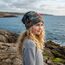 Wollhuhn Kinder Beanie – Zweilagige Longbeanie aus Jersey, wendbar & weich – innen grau – Handmade in Deutschland – ganzjährig (DE/NL/SE/PL, Numerisch, 52, 54, Cool Stuff Anthrazit/Bunt)