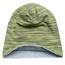 Wollhuhn Kinder Beanie – Zweilagige Longbeanie aus Jersey, wendbar & weich – innen grau – Handmade in Deutschland – ganzjährig (DE/NL/SE/PL, Numerisch, 52, 54, Lines Grün)