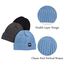 Pesaat Baby Mütze Jungen Strickmütze Weiche Baumwolle Mädchen Hut Kinder Schlupfmütze Warme Wintermütze 0-5 Jahren Winter,Herbst (2-5Jahren, Schwarz + Dunkelgrau + Dodge Blue)