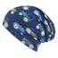Wollhuhn Kinder Beanie – Zweilagige Longbeanie aus Jersey, wendbar & weich – innen grau – Handmade in Deutschland – ganzjährig (DE/NL/SE/PL, Numerisch, 56, 58, Traktor/Trecker Dunkelblau)