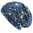Wollhuhn Kinder Beanie – Zweilagige Longbeanie aus Jersey, wendbar & weich – innen grau – Handmade in Deutschland – ganzjährig (DE/NL/SE/PL, Numerisch, 56, 58, Splatter Dunkelblau/Bunt)