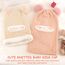 DRESHOW Kinder Wintermütze Warme Schal Schlupfmütze Strickmütze Kapuze Weiche Schalmütze mit Doppelt Bommel Pom Pom Beanie Mütze für Kleinkinder Jungen Mädchen 2-5 Jahre