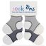 Sock Ons - Baby-Sockenhalter - 0-6 Months - 2er Pack - Grau - Amazing Value Pack - Erstaunliches Vorteilspaket - Baby-Socken immer anziehen!