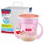 NUK Mini Magic Cup Night Trinklernbecher | 6+ Monate | 160 ml | 360° Auslaufschutz-Rand | Leuchtet im Dunkeln | Leicht zu greifende Griffe | BPA-frei & waschbar | Pink