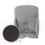 hauck Alpha Cosy, Stretch Grey - Hochstuhl Sitzverkleinerer Kissen für Babys ab 6 Monaten - Kompatibel mit Arketa, Beta+, Alpha+ Holzhochstuhl - mit Stabilisierten Seiten - Handwäsche