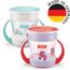 NUK Mini Magic Cup Trinklernbecher | auslaufsicherer 360°-Trinkrand | ab 6 Monaten | praktische Griffe | BPA-frei | 160 ml | Mädchen | 2 Stück