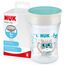 NUK Magic Cup Trinklernbecher | 8+ Monate | 230 ml | auslaufsicherer 360°-Trinkrand | BPA-frei | blaue Katze