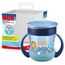 NUK Mini Magic Cup Night Trinklernbecher | 6+ Monate | 160 ml | 360° Auslaufschutz-Rand | Leuchtet im Dunkeln | Leicht zu greifende Griffe | BPA-frei & spülmaschinenfest | Blau