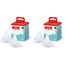 NUK Perfect Match Trinksauger, aus weichem Silikon, Passt sich Babys natürlichem Trinkverhalten an, Anti-Kolik, Größe M, ab 3+ Monate, 2 Stück (Packung mit 2)