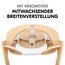 hauck Highchair Baby Seat, White - Sitzverkleinerer für Holzhochstuhl Alpha+, Beta+ & Arketa, 6-24 Monaten, Ergonomisch & Mitwachsend, Werkzeuglose Montage