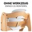 hauck Highchair Baby Seat, White - Sitzverkleinerer für Holzhochstuhl Alpha+, Beta+ & Arketa, 6-24 Monaten, Ergonomisch & Mitwachsend, Werkzeuglose Montage