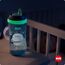 NUK Kiddy Cup Night Trinkbecher für Kleinkinder | 12+ Monate | 300 ml | Auslaufsicheres, verstärktes Mundstück | Leuchtet im Dunkeln | Clip & Schutzkappe | BPA-frei | Blau