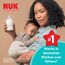 NUK Perfect Match Babyflaschensauger | 0+ Monate | Anti-Kolik-Flaschensauger | Silikon | Kleine Größe | 2 Stück