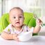 NumNum GOOtensils Babylöffel Set - Stufe 1+2 Esslernlöffel Baby ab 6+ Monaten - Beikost Baby Zubehör BLW - BPA frei Silikon Löffel Selber Essen - 2er (Blau/Orange)