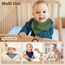 NISXABEBE Lätzchen Baby Dreieckstuch Musselin Halstuch Babies für Junge und Mädchen,Sabberlätzchen Baby Verstellbare 6 Stück