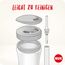 NUK Action Cup Trinkbecher Kinder | 12+ Monate | 230 ml | Drehdeckel mit weichem Strohhalm | auslaufsicher | BPA-frei | lila Krabbe