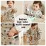 PewinGo Lätzchen zum Abstillen mit Langen Ärmeln & BLW, Weiches und Hautfreundliches Material, Lätzchen zum Stillen, Wasserdicht und Leicht zu Reinigen & Maschinenwaschbar, für Baby(Beige)