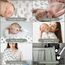 GLLQUEN BABY Musselintücher für Babys, 6 Stück Spucktücher aus Baumwolle 70 cm x 70 cm, saugfähig und atmungsaktiv und ideal zum Reinigen, Abwischen und Abdecken von Neugeborenen