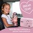 BJORKI® Trinkflasche Kinder auslaufsicher 500ml inkl. BONUS Namenssticker - Ideal für Schule, Kindergarten & Sport - Kohlensäure geeignet - Robuste Wasserflasche für aktive Kids (Pastell Rosa)
