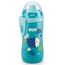 NUK Junior Cup Trinkflasche mit Chamäleon-Effekt | 18+ Monate | mit Farbwechsel | auslaufsicherer Trinklernbecher mit Push-Pull-Trinksauger | Clip & Schutzkappe | BPA-frei | 300 ml | blau