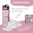 BJORKI® Trinkflasche Kinder auslaufsicher 500ml inkl. BONUS Namenssticker - Ideal für Schule, Kindergarten & Sport - Kohlensäure geeignet - Robuste Wasserflasche für aktive Kids (Pastell Rosa)