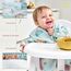 Nombear Baby Lätzchen mit Ärmeln für BLW (6 bis 24 Monate), 1 Packung - Wasserdichtes Ärmellätzchen Alternative zu Silikonlätzchen, Ganzkörper Lätzchen Baby, Babylatz Beikost Zubehör