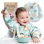 Nombear Baby Lätzchen mit Ärmeln für BLW (6 bis 24 Monate), 1 Packung - Wasserdichtes Ärmellätzchen Alternative zu Silikonlätzchen, Ganzkörper Lätzchen Baby, Babylatz Beikost Zubehör