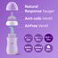 AVENT Natural Response Geschenkset für Babys: 2x Natural Response Flaschen mit AirFree Ventil 260 ml (ab 1 Monat), 2x ultra air Schnuller (0-6M) (Modell SCD657/12)