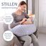 Chilling Home 2 in 1 Stillkissen XXL Schwangerschaftskissen Seitenschläferkissen für Baby,Pregnancy Pillow mit Innenkissen and Baumwoll Stillkissenbezug,Kissen Schwangerschaft Stillkissen(Blau)