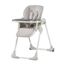Kinderkraft Hochstuhl YUMMY, Kinderhochstuhl, Babystuhl, Kombihochstuhl, ab den Ersten Lebensmonaten, Fußstütze, Halbliegende Position, Bezug aus PU, Einfach zu Reinigen, Grau