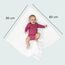 MAKIAN Moltontücher Set, 4X Stoffwindeln 80x80 cm - 4 Stück Baby Spucktücher/weiche, saugfähige Flanellwindeln aus 100% Baumwolle, Oeko-TEX® Standard 100 geprüft (Mint Grün)