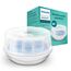 AVENT Mikrowellen Sterilisator, Dampf-Sterilisator für bis zu 4 Babyflaschen, Schnuller und Zubehör, weiß (Modell SCF281/02)
