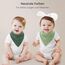 Bearmoss Lätzchen Baby Dreieckstuch Musselin Halstuch Baby für Junge und Mädchen,100% Baumwolle Verstellbare 8 Stück (WaldMondlicht)