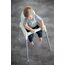 IKEA ANTILOP Kinderstuhl mit Sitzgurt; in weiß