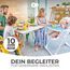 Kinderkraft Hochstuhl YUMMY, Kinderhochstuhl, Babystuhl, Kombihochstuhl, ab den Ersten Lebensmonaten, Fußstütze, Halbliegende Position, Bezug aus PU, Einfach zu Reinigen, Grau