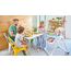 Kinderkraft Hochstuhl YUMMY, Kinderhochstuhl, Babystuhl, Kombihochstuhl, ab den Ersten Lebensmonaten, Fußstütze, Halbliegende Position, Bezug aus PU, Einfach zu Reinigen, Grau