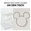 hauck Kinder Silikonauflage, Disney Mickey Light Beige- Kompatibel mit Alpha Click Tray und Arketa Click Tray Essbrett für Alpha+, Beta+ & Arketa Holzhochstuhl (Nicht Kompatibel mit Holz-Essbrett)