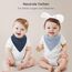 Bearmoss Lätzchen Baby Dreieckstuch Musselin Halstuch Baby für Junge und Mädchen,100% Baumwolle Halstuch Verstellbare 8 Stück(Minze-Eisberg)